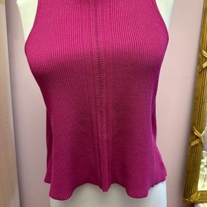 RACHEL-Rachel Roy Ribbed Knit Sleeveless top with cross back Size XS